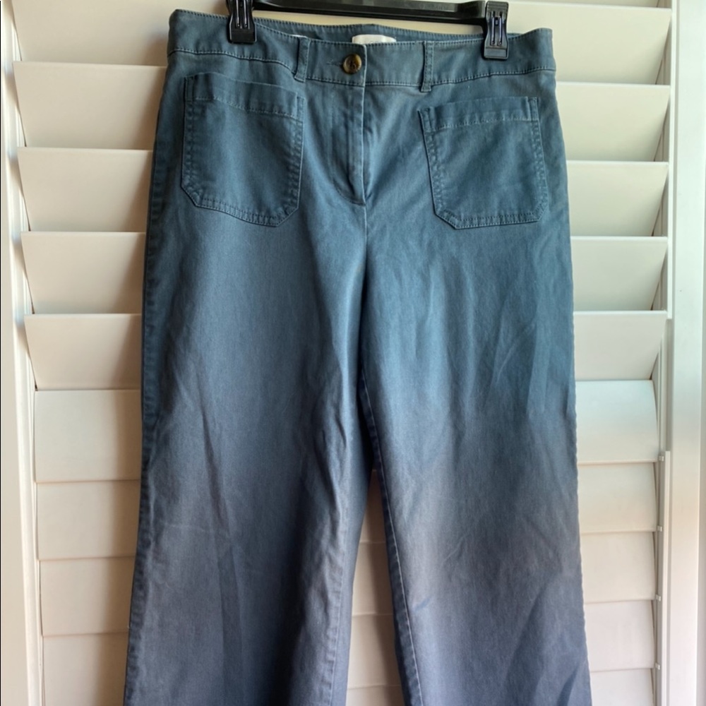 Loft Outlet High Rise Slim Wide-Leg Pants